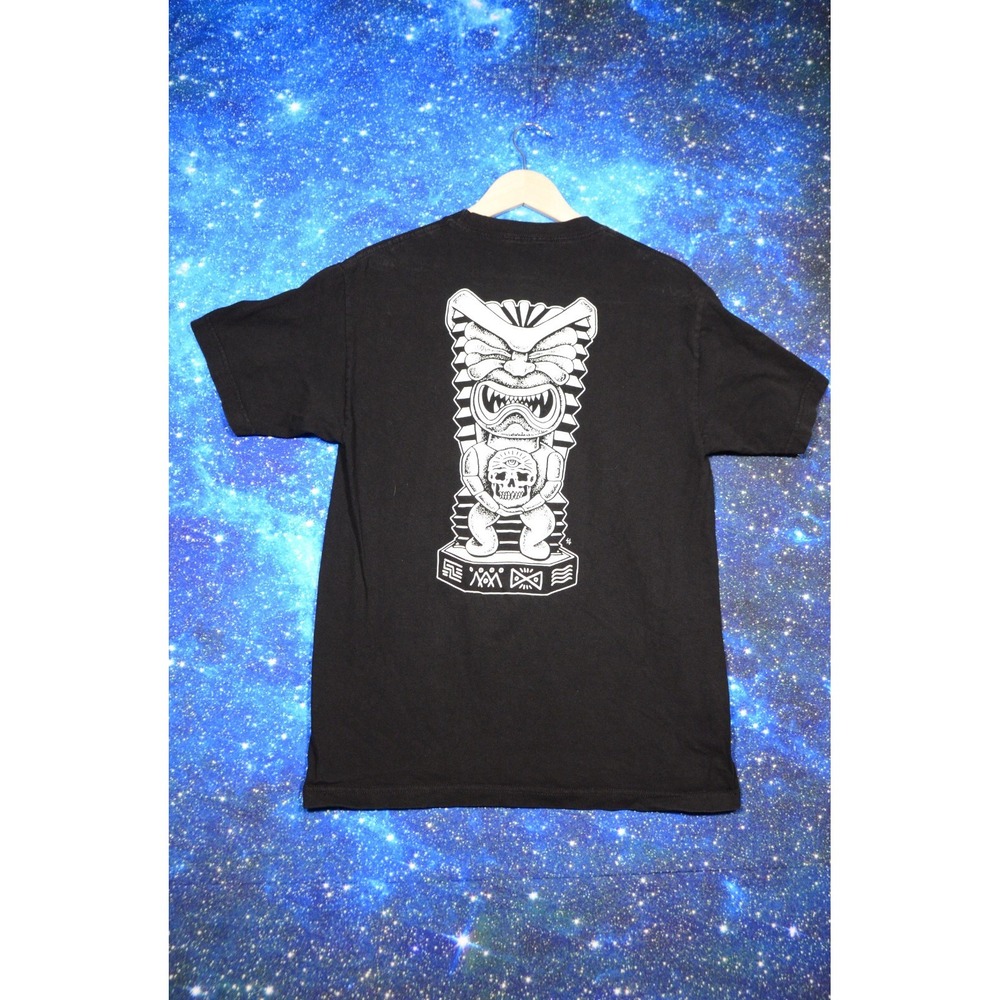Lurking Class by Sketchy Tank Tiki Medium Men Shirt Black Short Sleeve Crew Neck